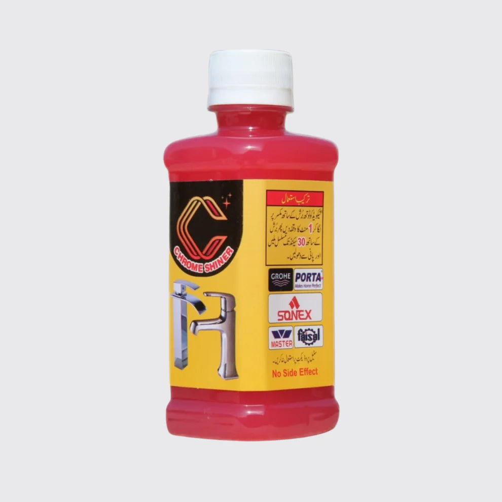Chrome Shine+ — Instant Cleaner for Taps, Glass & Sanitary Fittings