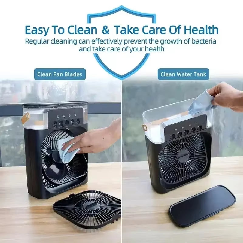 "3-in-1 Air Conditioner, Fan & Mist Fan – Multi-Function Cooling Solution"