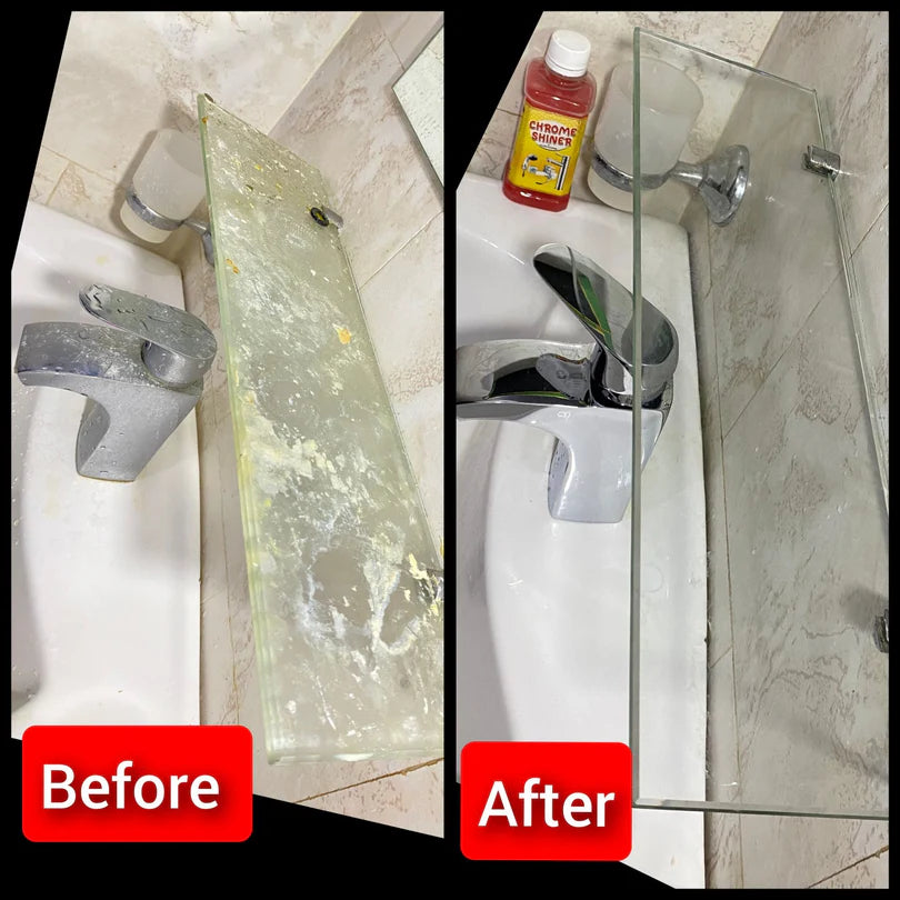 Chrome Shine+ — Instant Cleaner for Taps, Glass & Sanitary Fittings