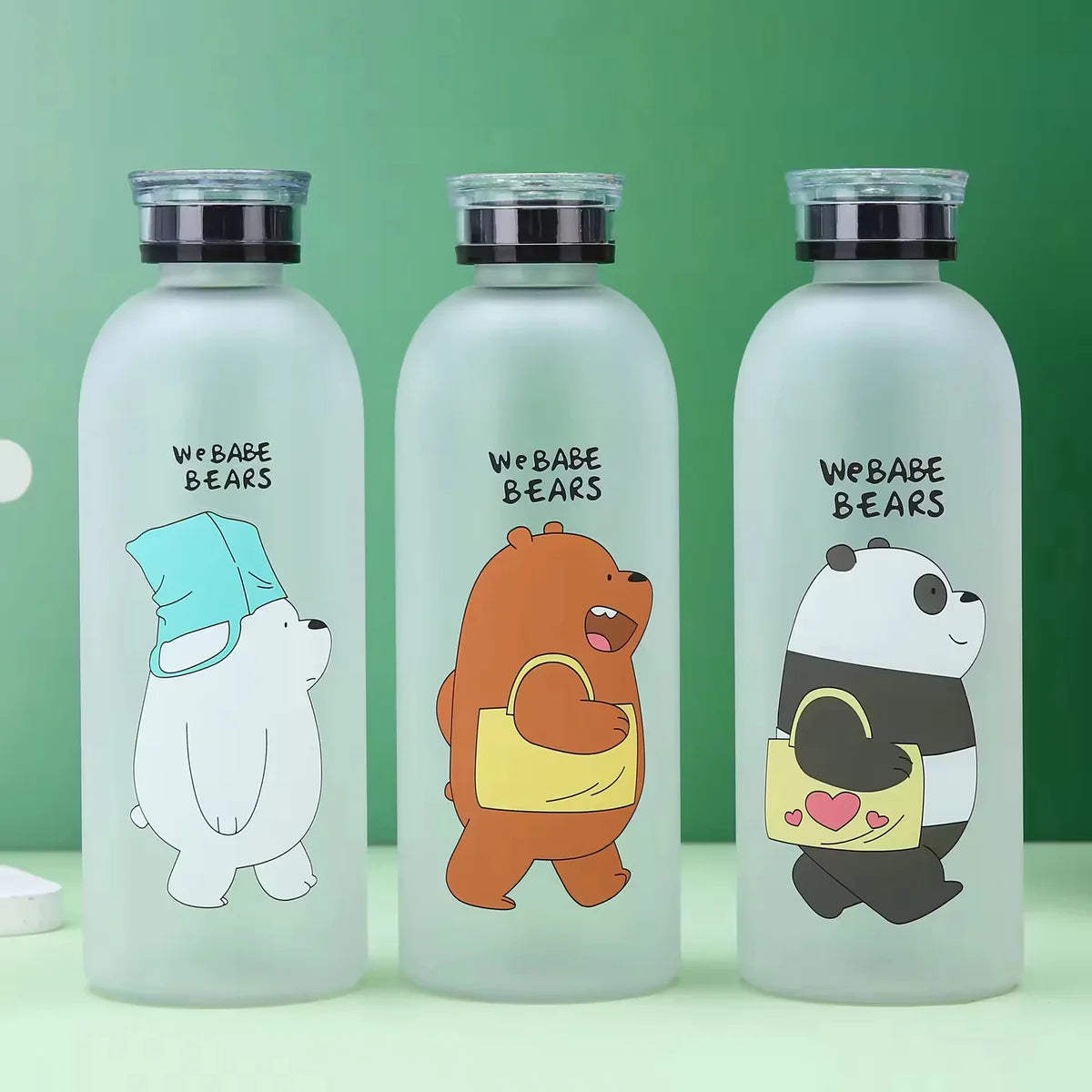We Bare Bear Frosted Water Bottle