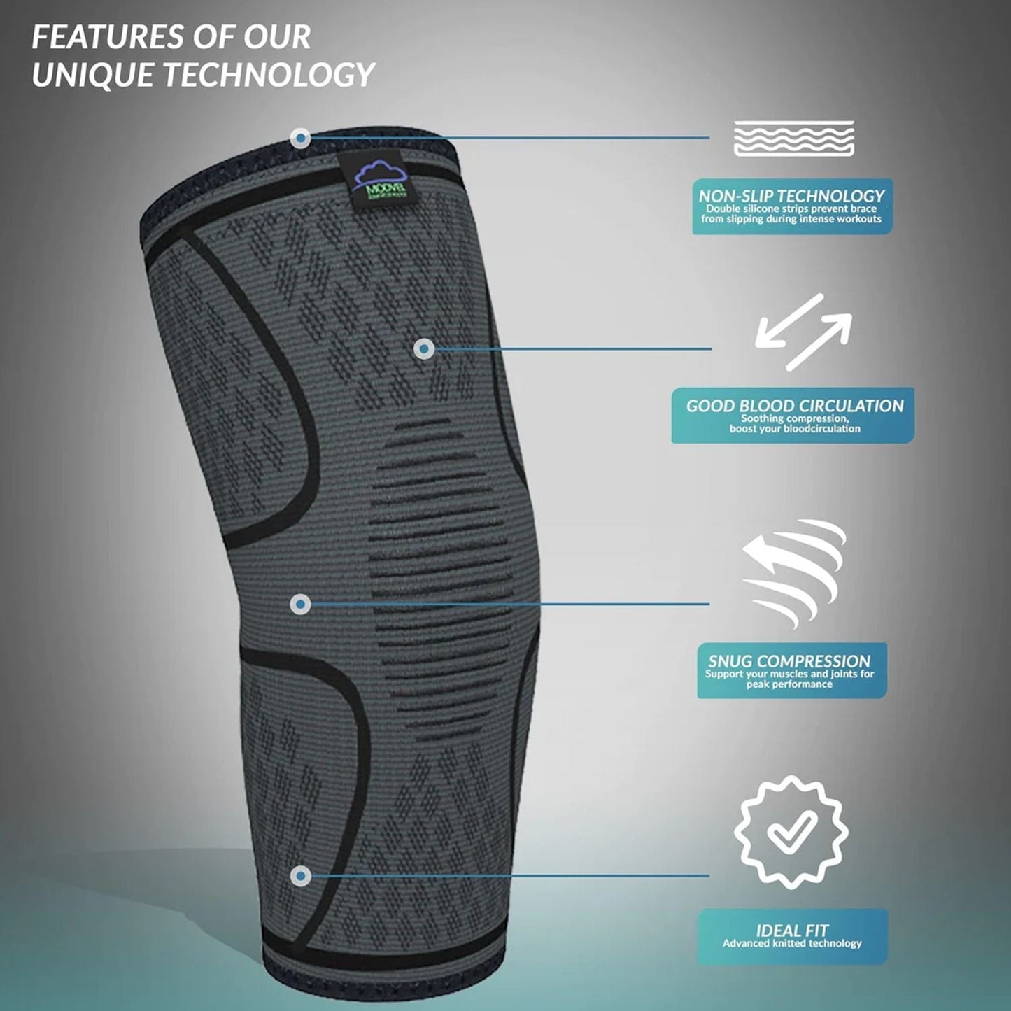 Medicated Knee Pads - For Pain Relief (pair)