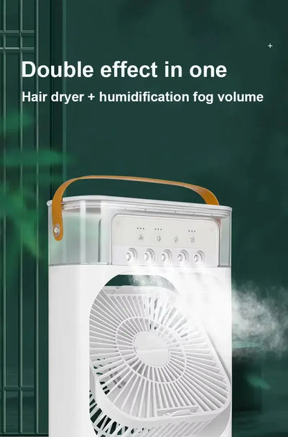 "3-in-1 Air Conditioner, Fan & Mist Fan – Multi-Function Cooling Solution"
