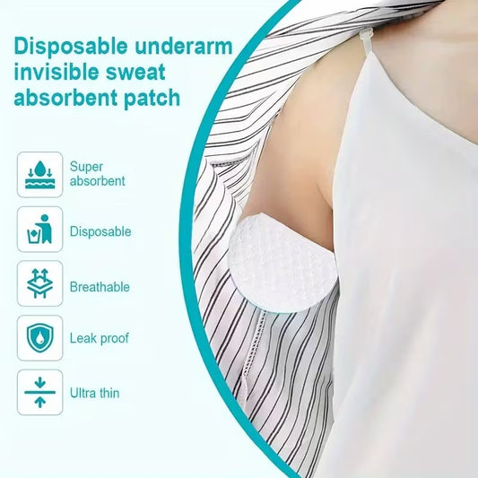 Stay Fresh And Comfortable All Summer Long with Disposable Underarm Sweat Pads!