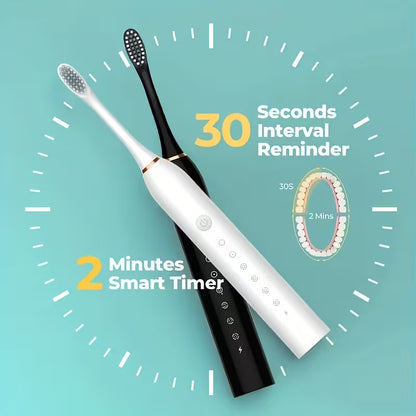 Sonic Electric Toothbrush – Timer & Waterproof (4 Brush Heads)