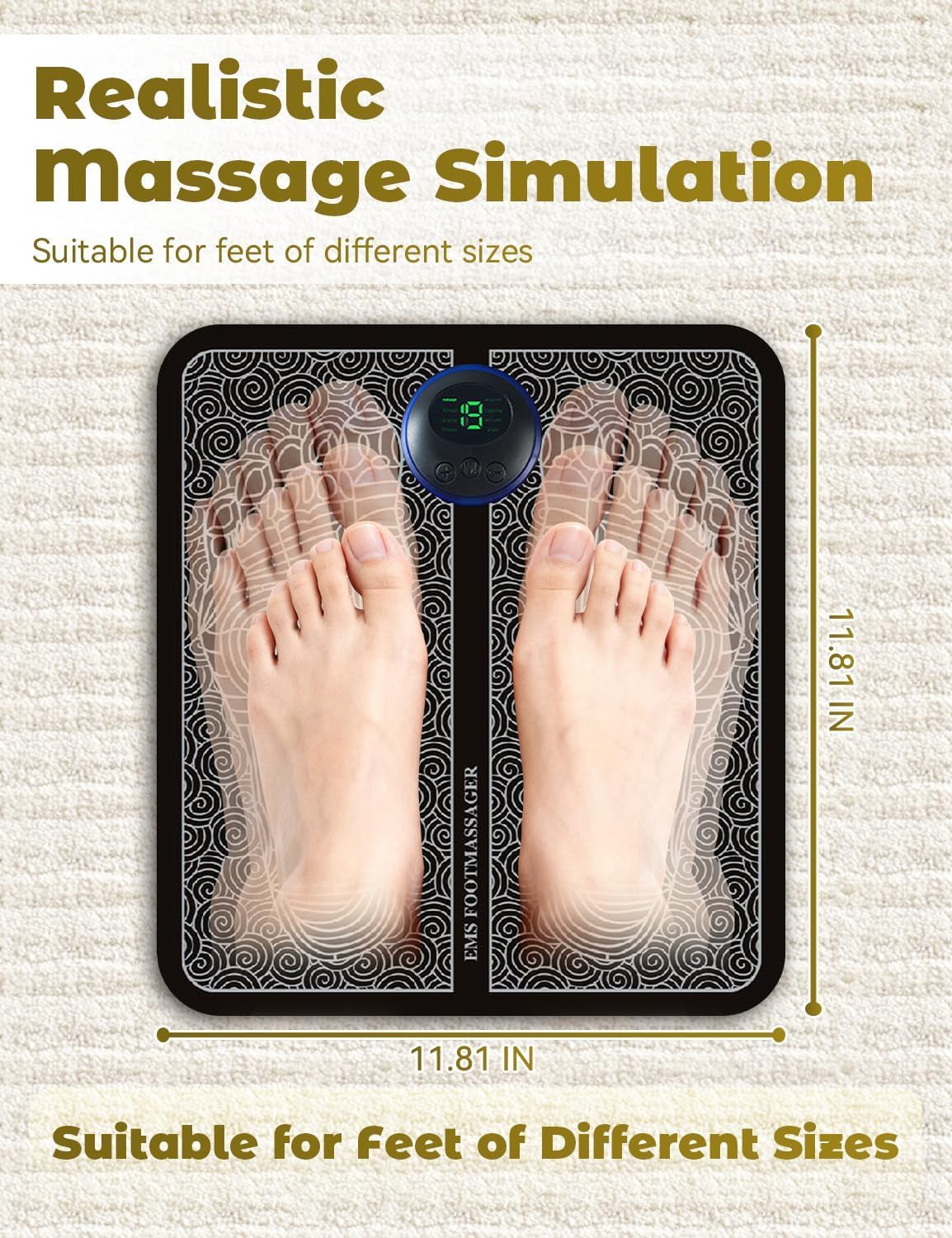 Ems foot massager mat