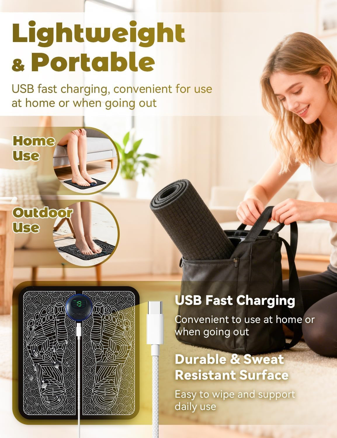 Ems foot massager mat