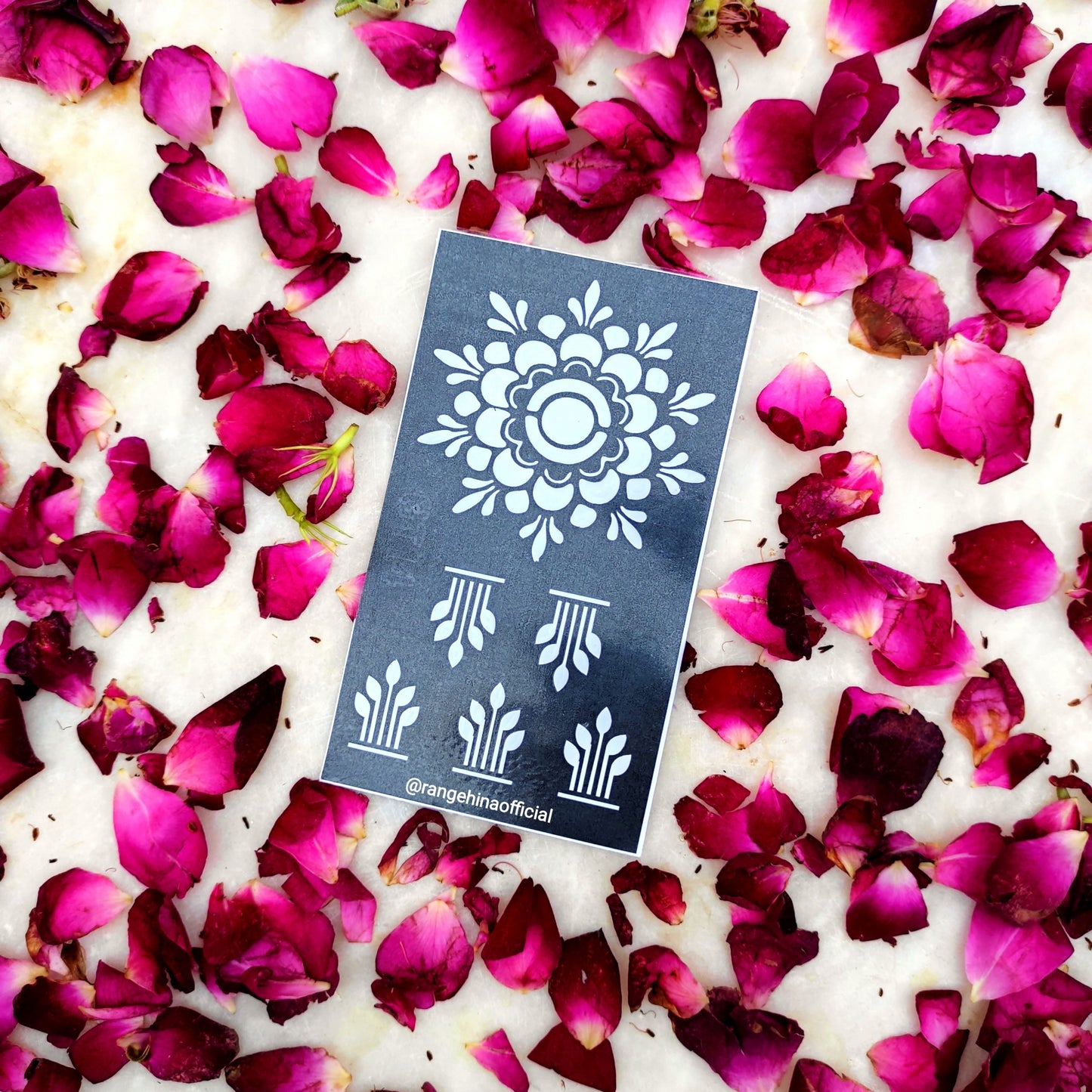 Henna Stencil - Random Arabic Designs - Pack of 3