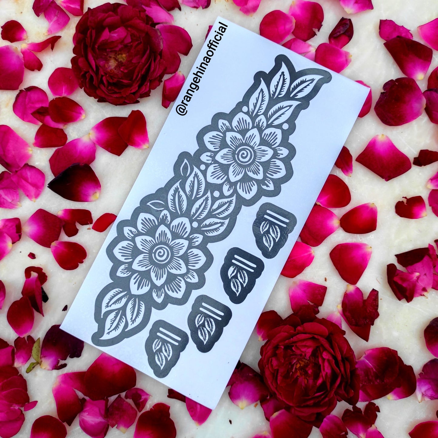 Henna Stencil - Random Arabic Designs - Pack of 3