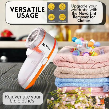 2-in-1 Fabric Lint Remover & Fabric Shaver – 1 Year Warranty