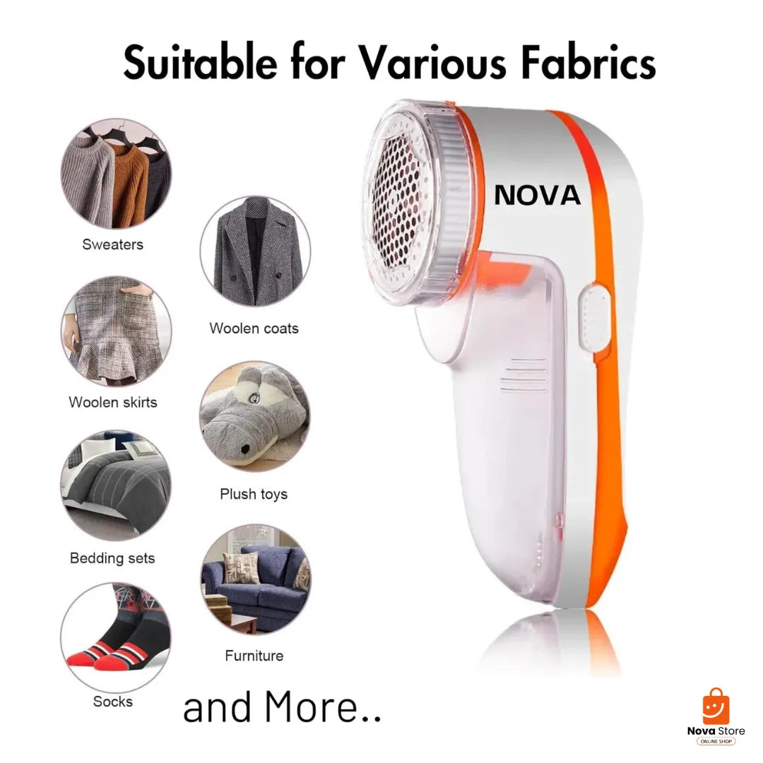 2-in-1 Fabric Lint Remover & Fabric Shaver – 1 Year Warranty