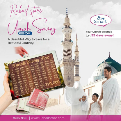 Umrah Saving Box "Journey to Makkah Starts Here"