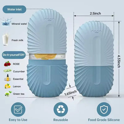 Silicone Facial Ice Roller - Reusable Cryotherapy Massage Tool for Skincare
