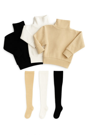 Pack of 6 Baby leggings & highnecks