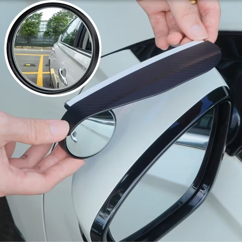 1 pair - Car Side Mirror Rain Guards with Blind Spot Mirrors