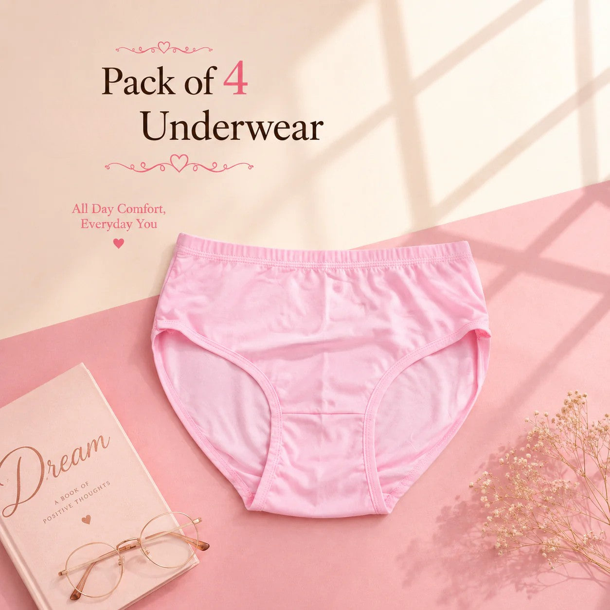 Pack of 4 Basic Underwear