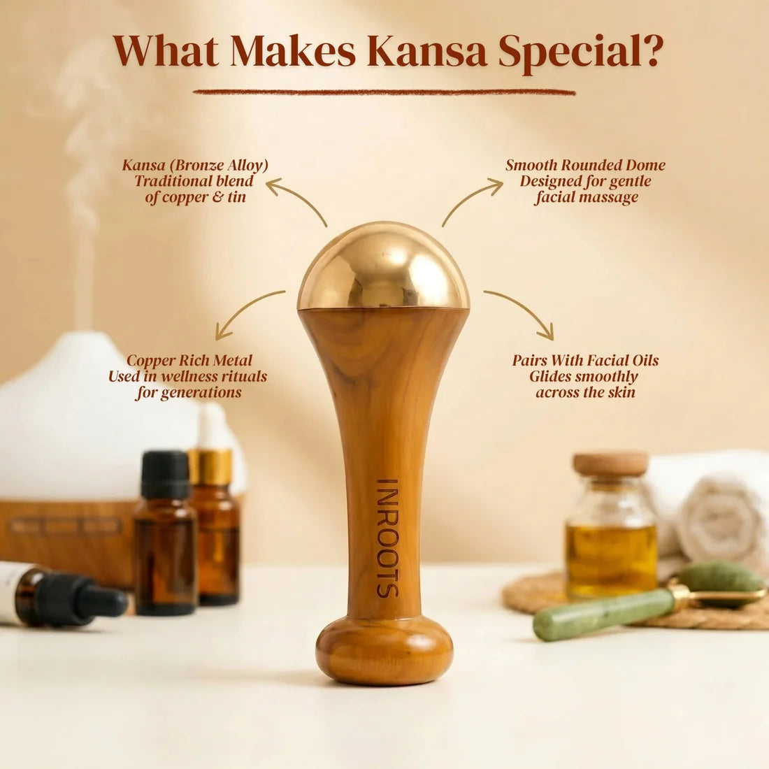 Ayurvedic Kansa Wand – Traditional Wellness Tool, Crafted in Chiniot