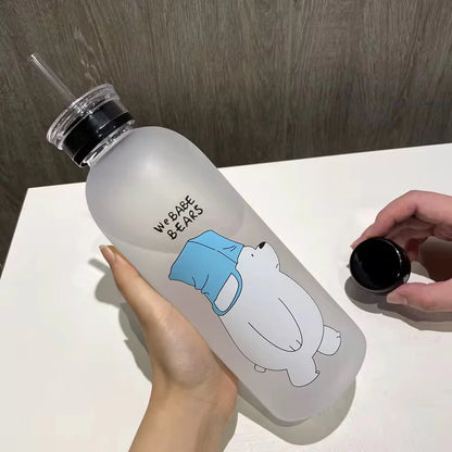 We Bare Bear Frosted Water Bottle