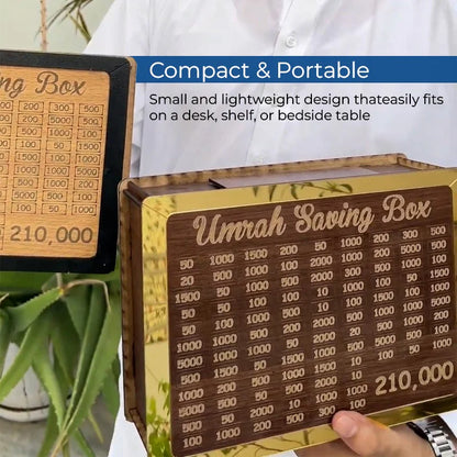 Umrah Saving Box "Journey to Makkah Starts Here"